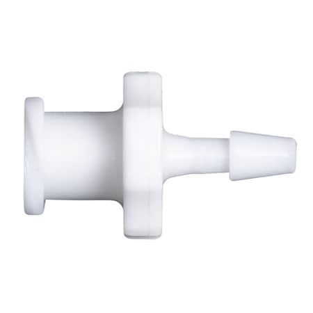 Cole Parmer Luer to Hose Barb Fitting, Straight Adapter, White Nylon, Cleanroom, Female Luerx1/8in ID; 10PK LF-2MN-QC